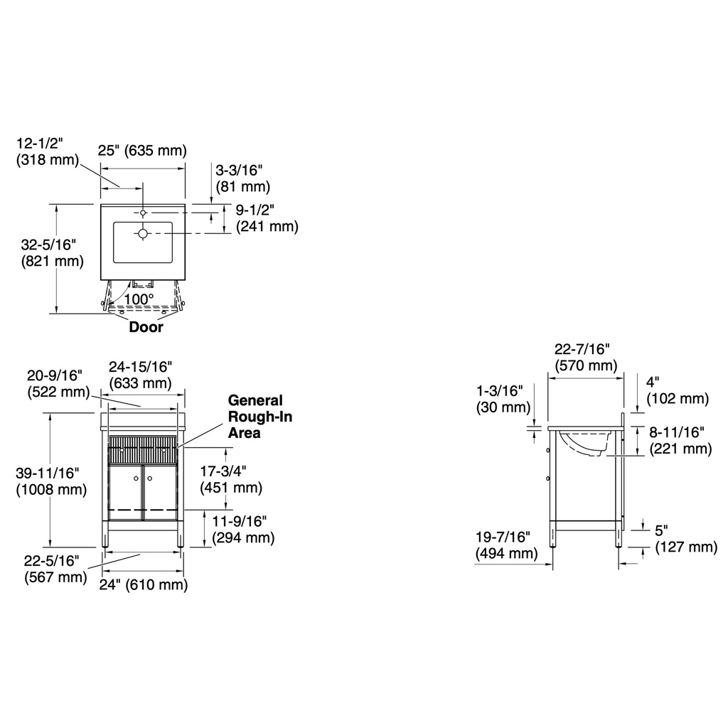 Kohler 35018-0 Malin 24 Vanity
