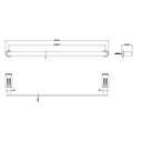 Gessi 38903 Emporio 24 Towel Bar Chrome 2