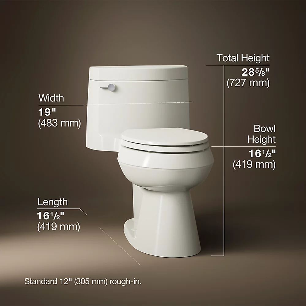 Kohler 3619-96 Cimarron Ch 1-Pc Eb, 1.28 Toilet
