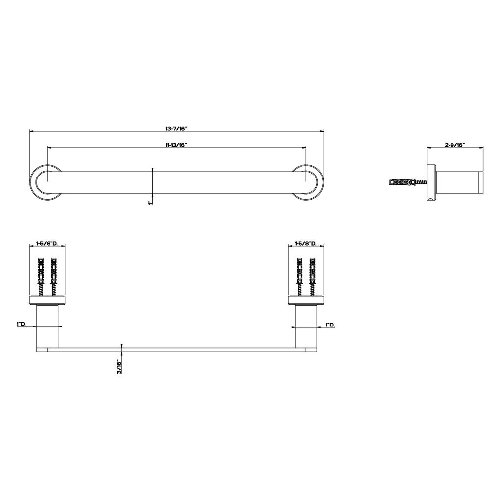Gessi 38897 Emporio 12 Towel Bar Chrome 2