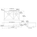 Kohler 3945-NA Vault 36 Apron U/C Offset Sink W/Rack