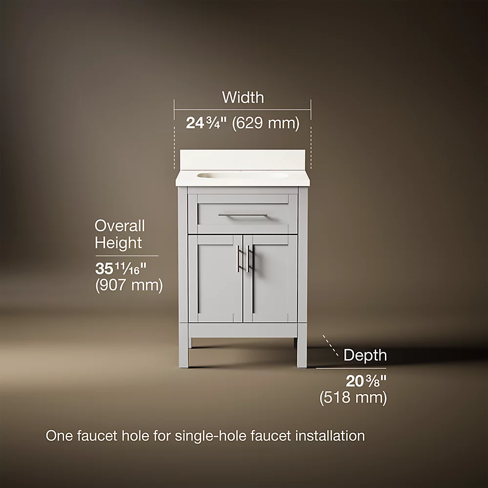 Kohler 39603-ASB-AGA Hadron 24 Vanity Set