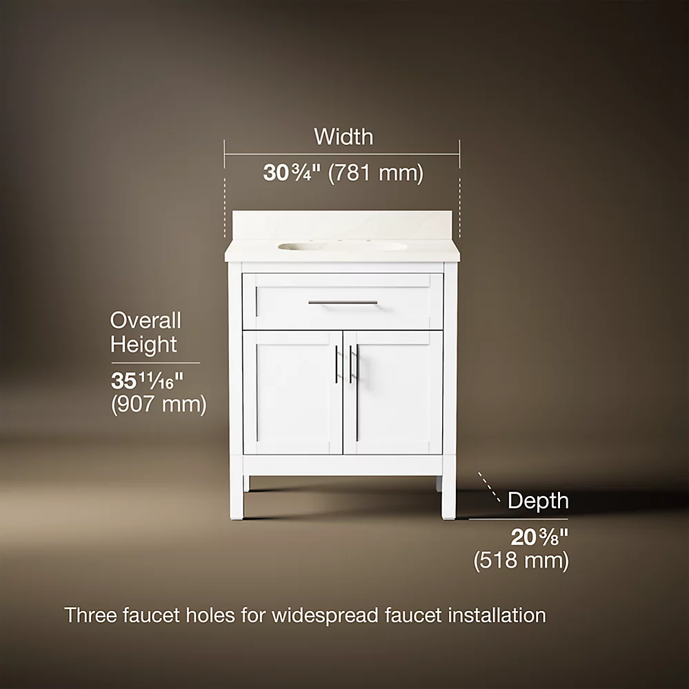 Kohler 39604-ASB-0 Hadron 30 Vanity Set