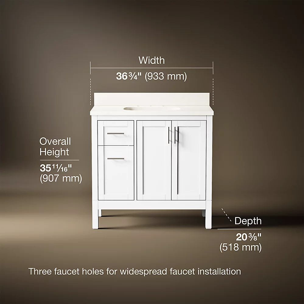 Kohler 39605-ASB-0 Hadron 36 Vanity Set