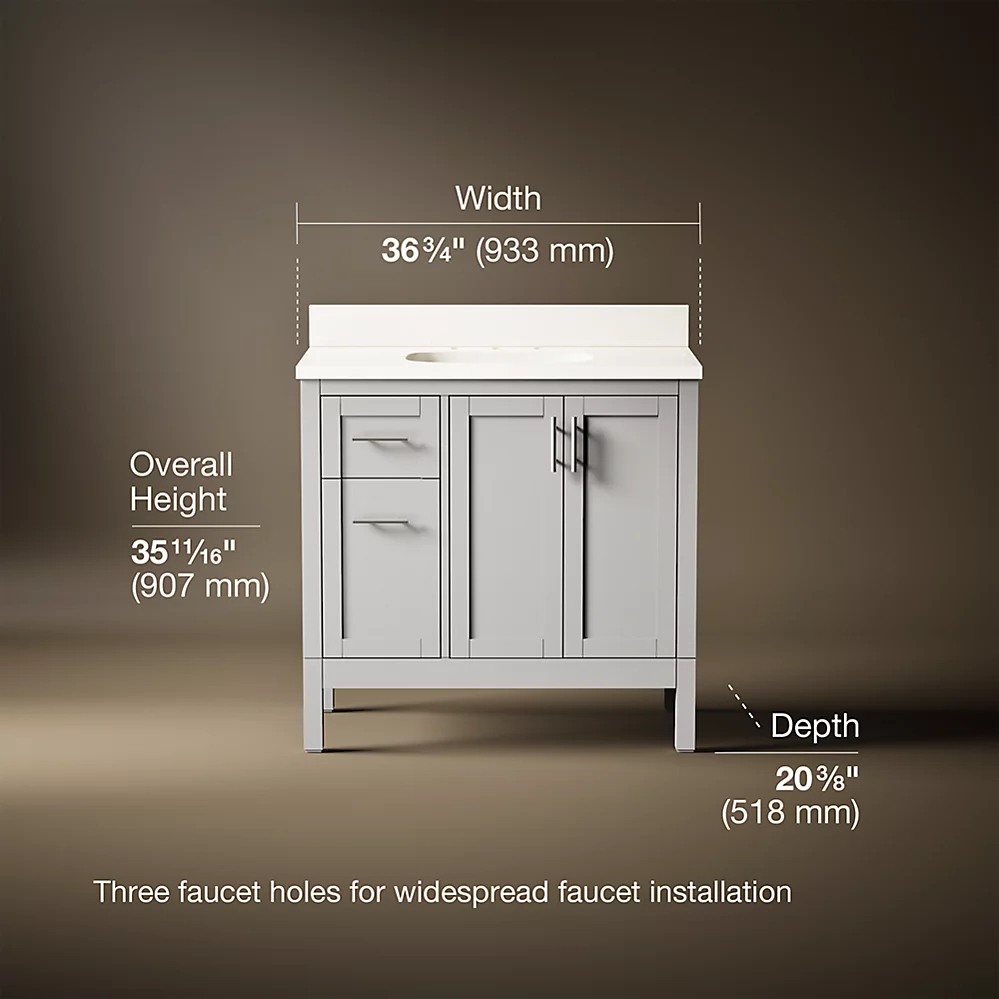 Kohler 39605-ASB-AGA Hadron 36 Vanity Set