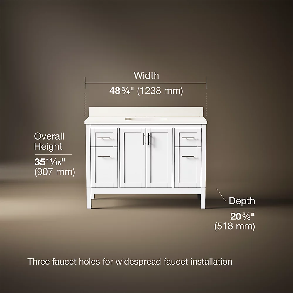 Kohler 39606-ASB-0 Hadron 48 Vanity Set
