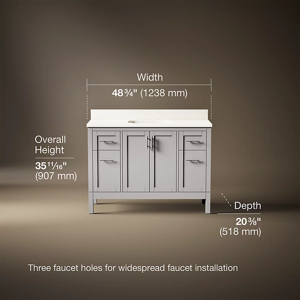 Kohler 39606-ASB-AGA Hadron 48 Vanity Set