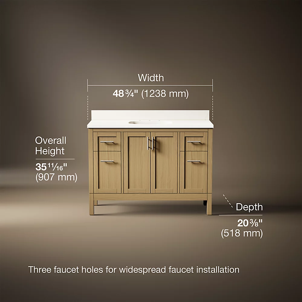 Kohler 39606-ASB-WEK Hadron 48 Vanity Set