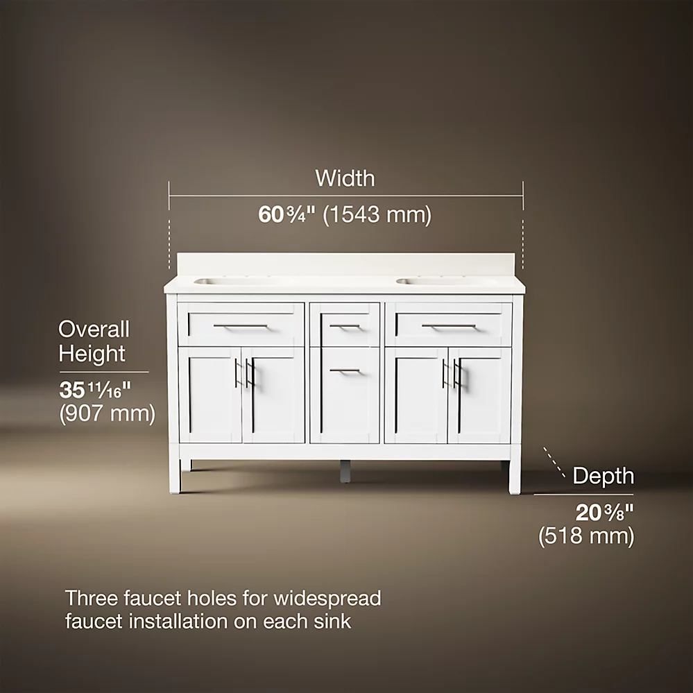 Kohler 39607-ASB-0 Hadron 60 Vanity Set