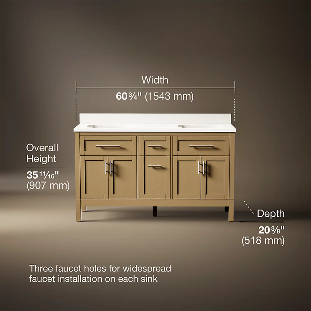 Kohler 39607-ASB-WEK Hadron 60 Vanity Set