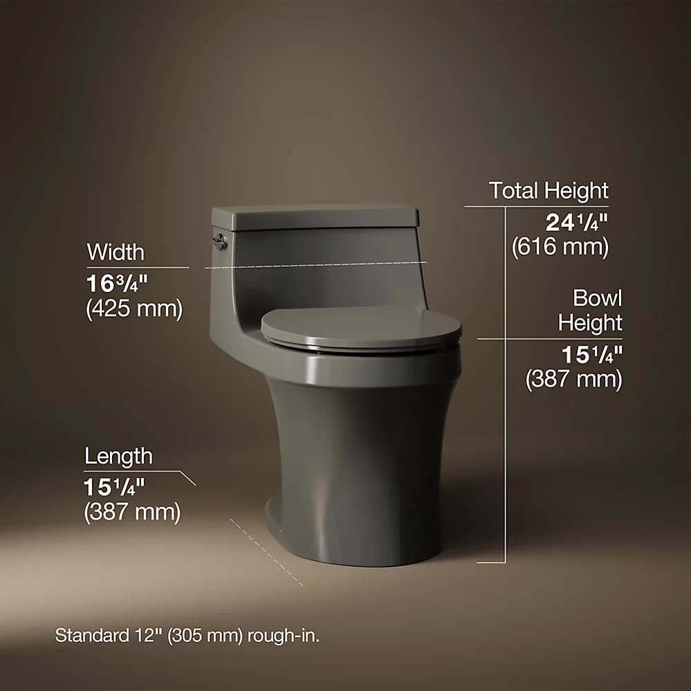 Kohler 4007-58 San Souci 1-Pc Pb, 1.28 Toilet