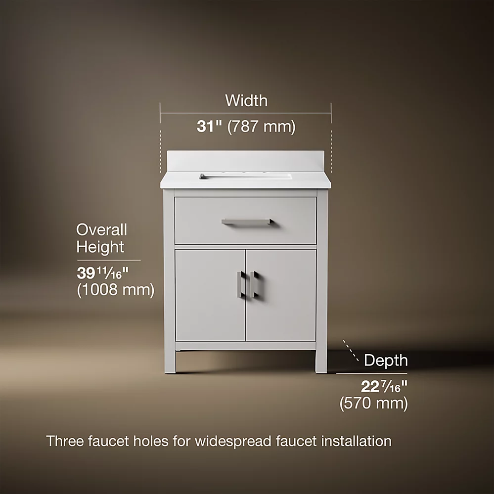 Kohler 40638-BD1-AGA Kresla 30 Inch Vanity Set