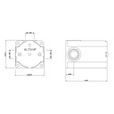 Gessi 35344 Goccia Wall Mounted Washbasin Mixer Control Rough Valve For Trim 33744 2