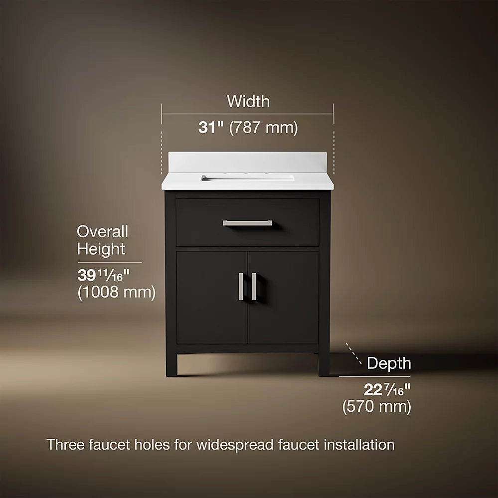 Kohler 40638-BD1-BWK Kresla 30 Inch Vanity Set