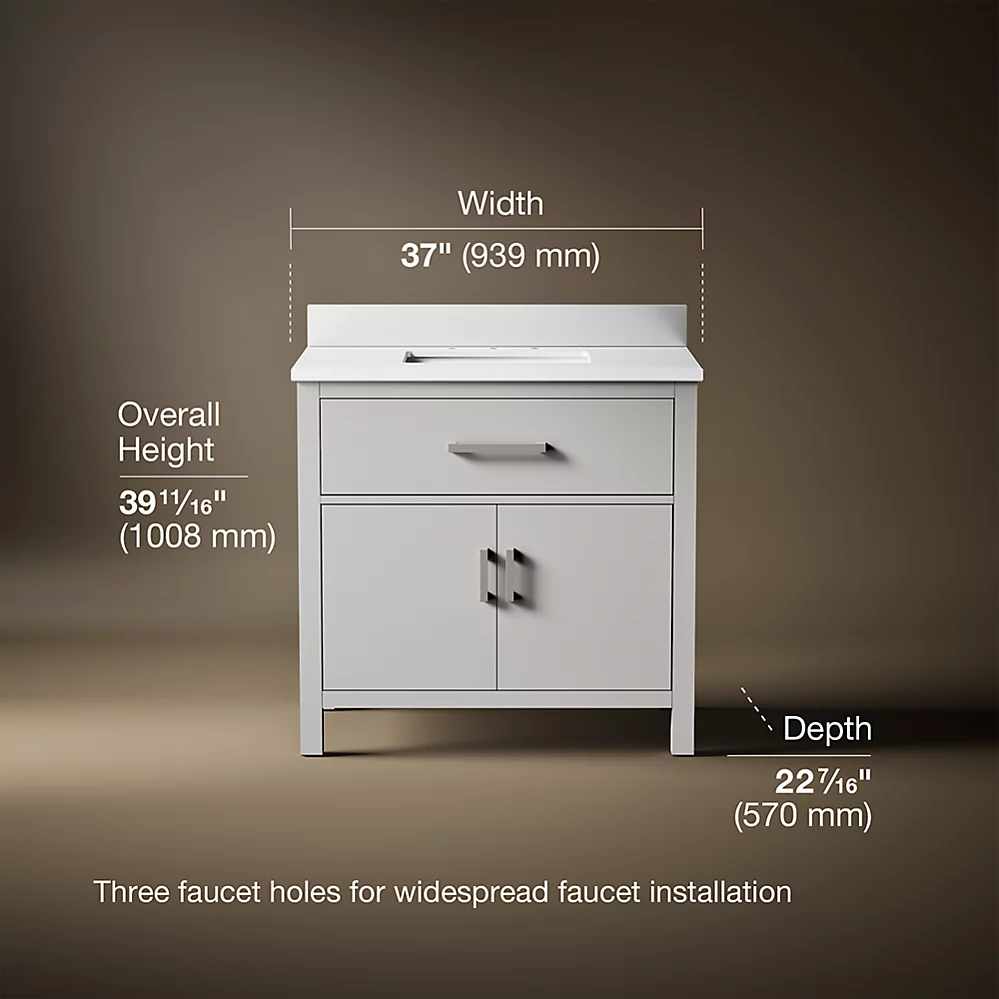 Kohler 40639-BD1-AGA Kresla 36 Inch Vanity Set