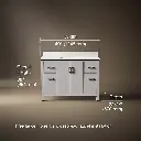 Kohler 40640-BD1-AGA Kresla 48 Inch Vanity Set