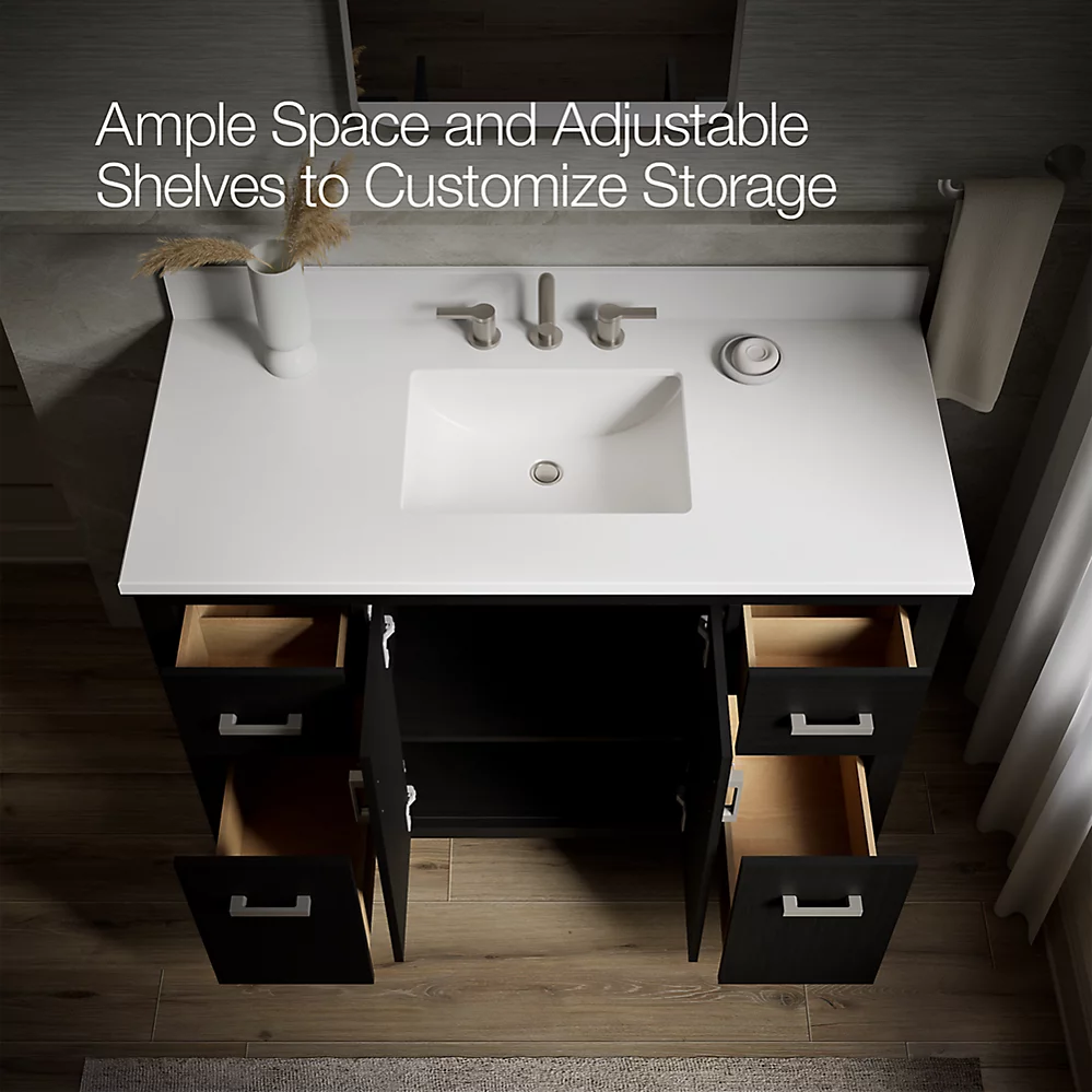 Kohler 40640-BD1-BWK Kresla 48 Inch Vanity Set