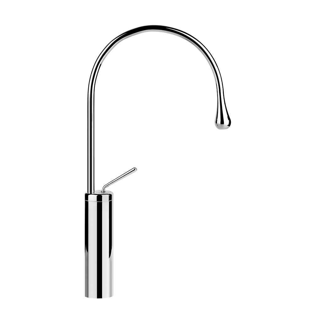 Gessi 35209 Goccia Tall Single Lever Washbasin Mixer Without Pop Up Chrome 1