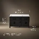 Kohler 40641-BD1-BWK Kresla 60 Inch Vanity Set