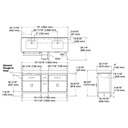 Kohler 40642-BD1-0 Kresla 72 Inch Vanity Set