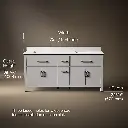 Kohler 40642-BD1-AGA Kresla 72 Inch Vanity Set