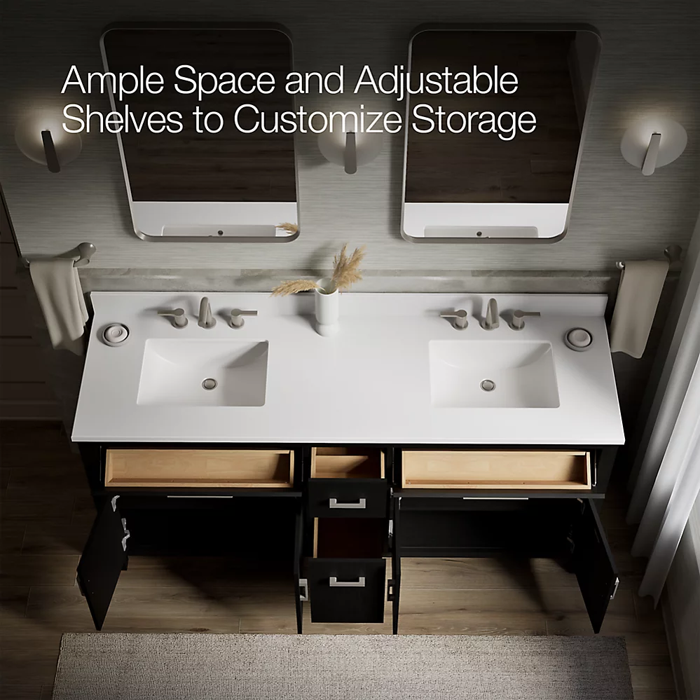 Kohler 40642-BD1-BWK Kresla 72 Inch Vanity Set