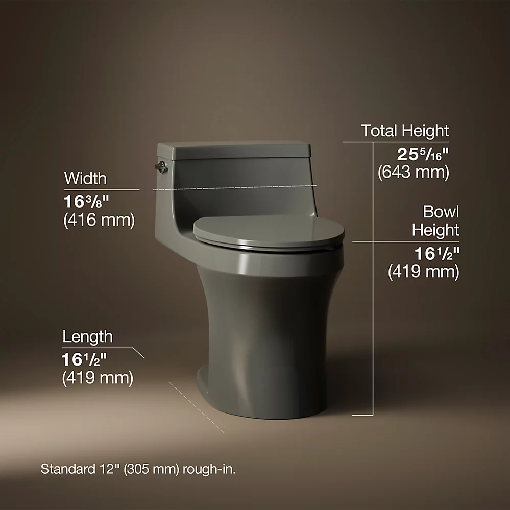 Kohler 5172-58 San Souci Ch 1-Pc Eb, 1.28 Toilet
