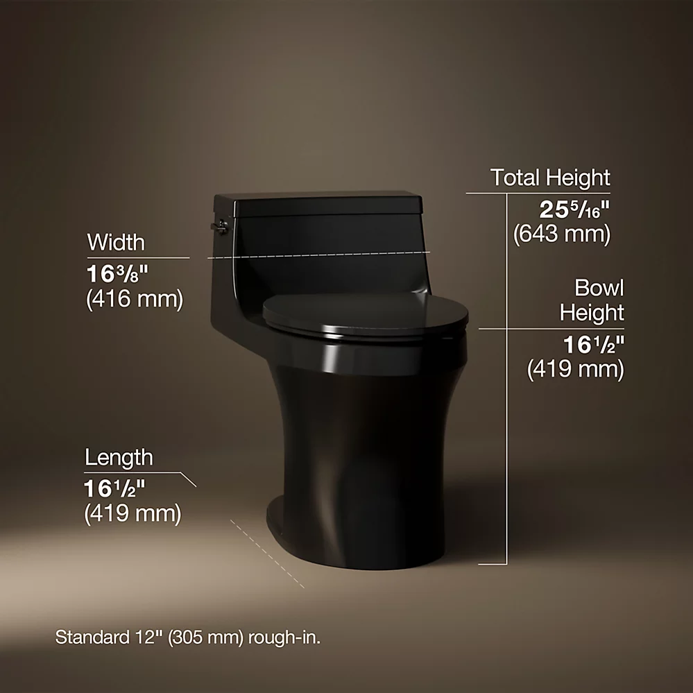 Kohler 5172-7 San Souci Ch 1-Pc Eb, 1.28 Toilet