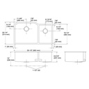 Kohler 5282-NA Strive U/C Large Offset Sink W/Rack