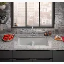 Kohler 5312-95 Iron/Tones 33 Dbl Equal Kitchen Sink
