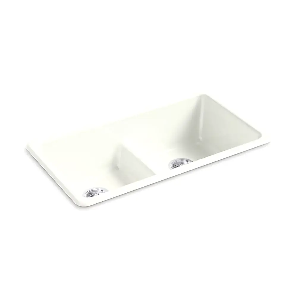Kohler 5312-NY Iron/Tones 33 Dbl Equal Kitchen Sink
