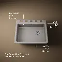 Kohler 5479-5U-TRF Riverby 25 Single Basin Sink