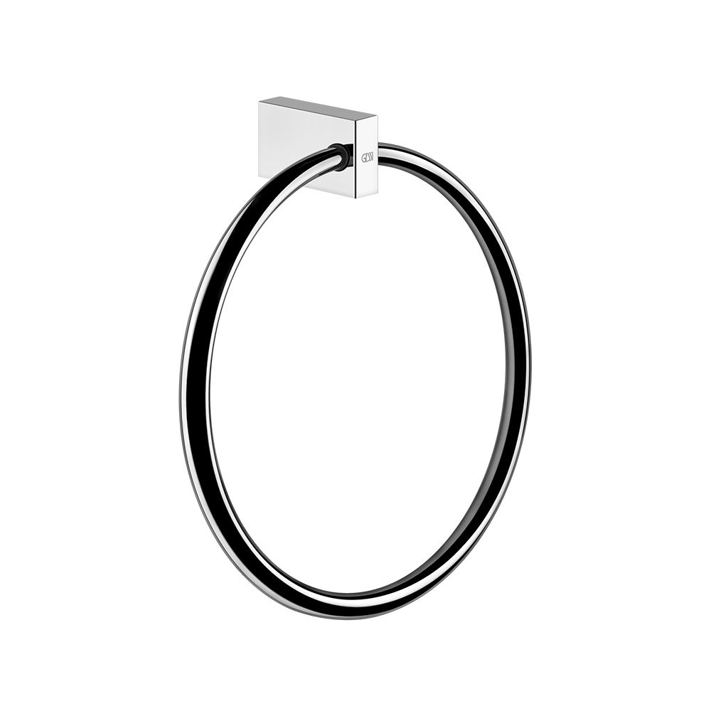 Gessi 20909 Rettangolo Towel Ring Chrome 1