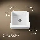 Kohler 5664-0 Whitehaven, Uc, 24 , Short Apron Sink