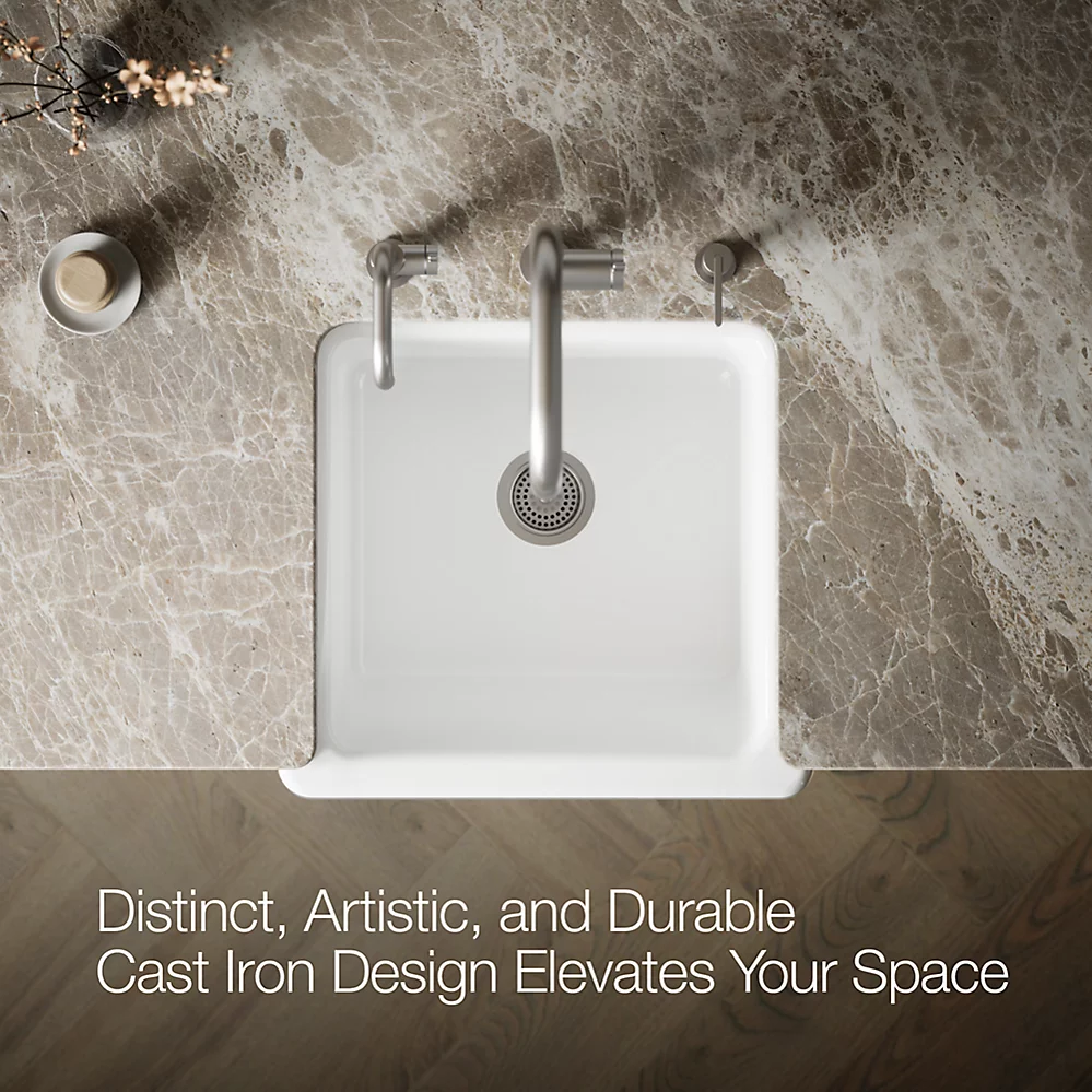 Kohler 5664-0 Whitehaven, Uc, 24 , Short Apron Sink