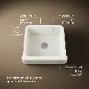 Kohler 5664-96 Whitehaven, Uc, 24 , Short Apron Sink