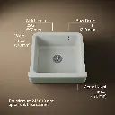 Kohler 5664-FF Whitehaven, Uc, 24 , Short Apron Sink