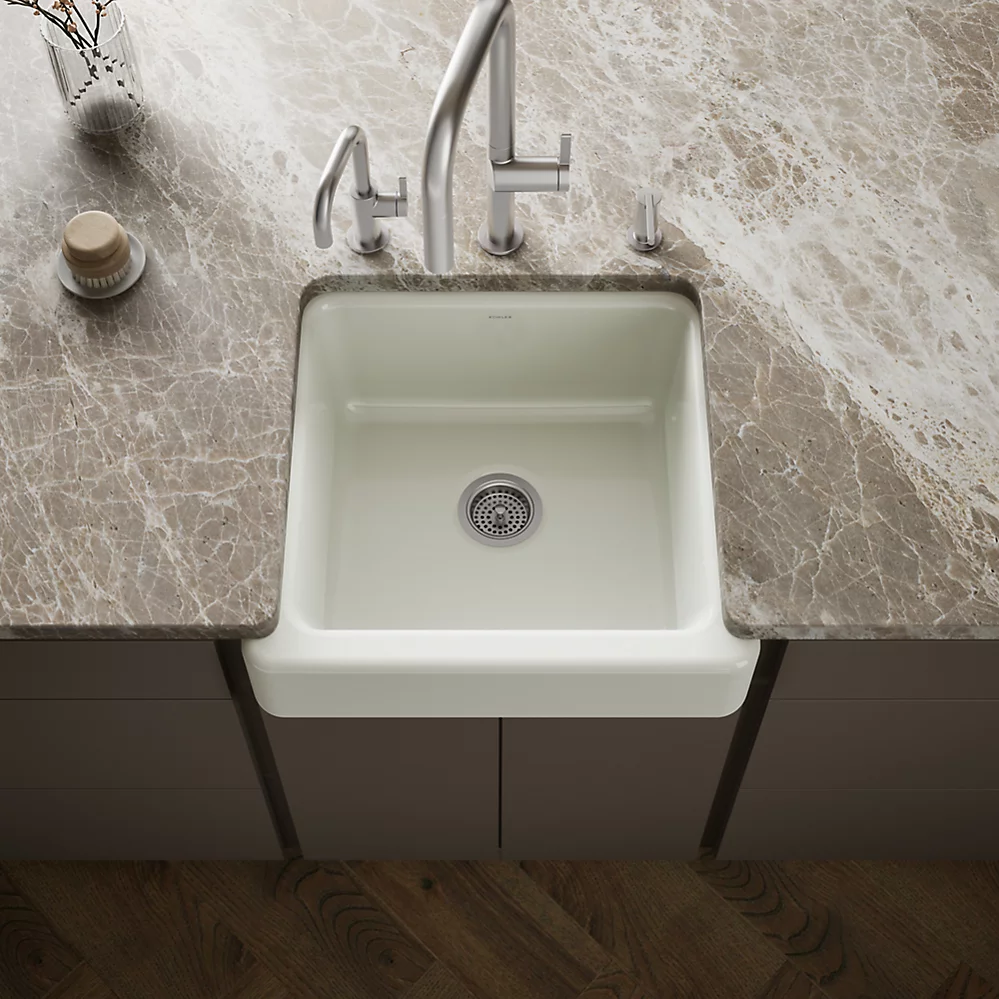 Kohler 5664-NY Whitehaven, Uc, 24 , Short Apron Sink