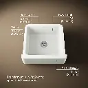 Kohler 5665-NY Whitehaven, Uc, 24 , Tall Apron Sink