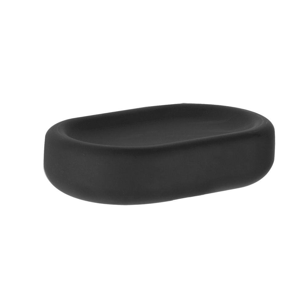 Gessi 38026 Goccia Ceramic Soap Dish Black Gres 1