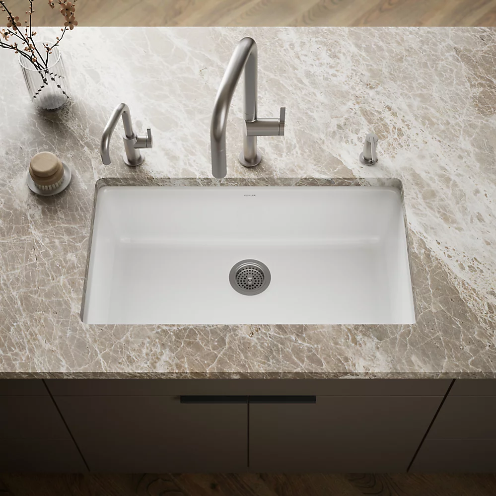 Kohler 5707-0 Iron/Tones 33 Single Bowl Kitchen Sink