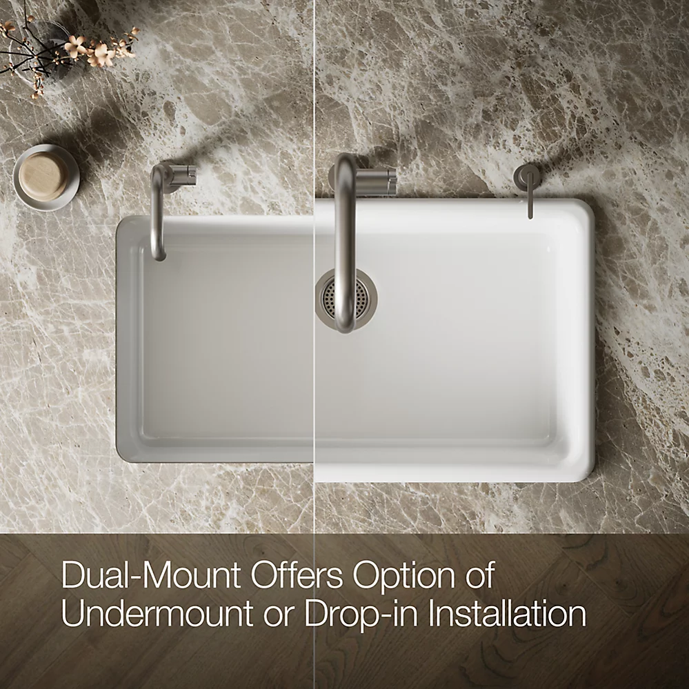 Kohler 5707-0 Iron/Tones 33 Single Bowl Kitchen Sink