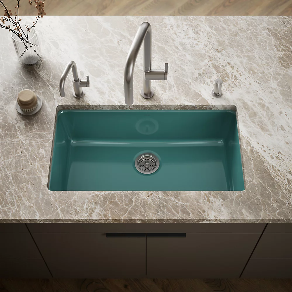 Kohler 5707-17 Iron/Tones 33 Single Bowl Kitchen Sink