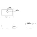 Kohler 5707-17 Iron/Tones 33 Single Bowl Kitchen Sink