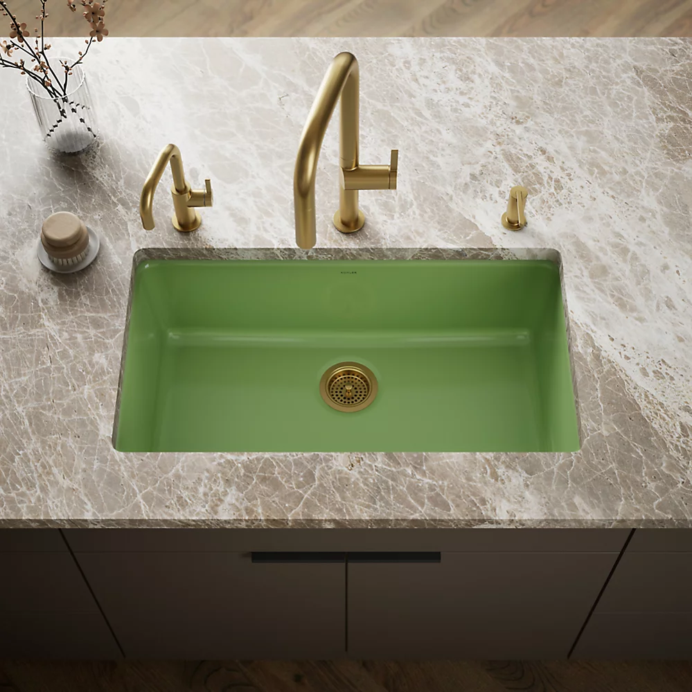 Kohler 5707-34 Iron/Tones 33 Single Bowl Kitchen Sink