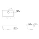 Kohler 5707-34 Iron/Tones 33 Single Bowl Kitchen Sink