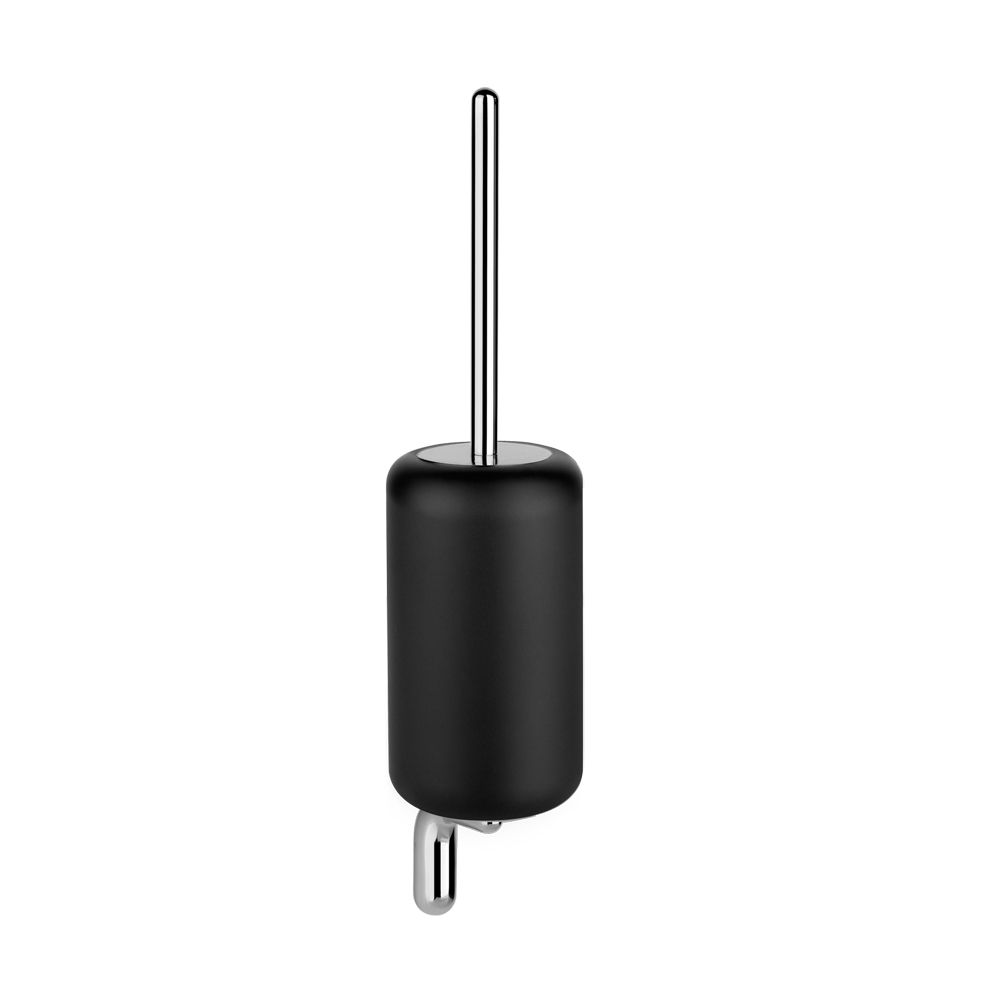 Gessi 38020 Goccia Wall Mounted Ceramic Toilet Brush Holder Black Gres 1