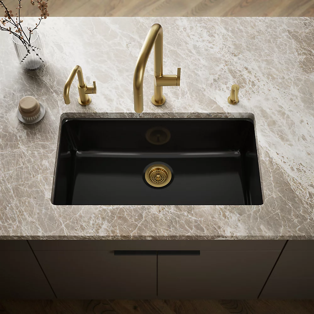 Kohler 5707-7 Iron/Tones 33 Single Bowl Kitchen Sink