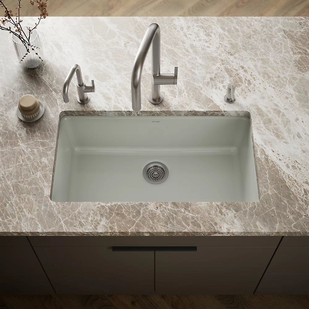 Kohler 5707-FF Iron/Tones 33 Single Bowl Kitchen Sink