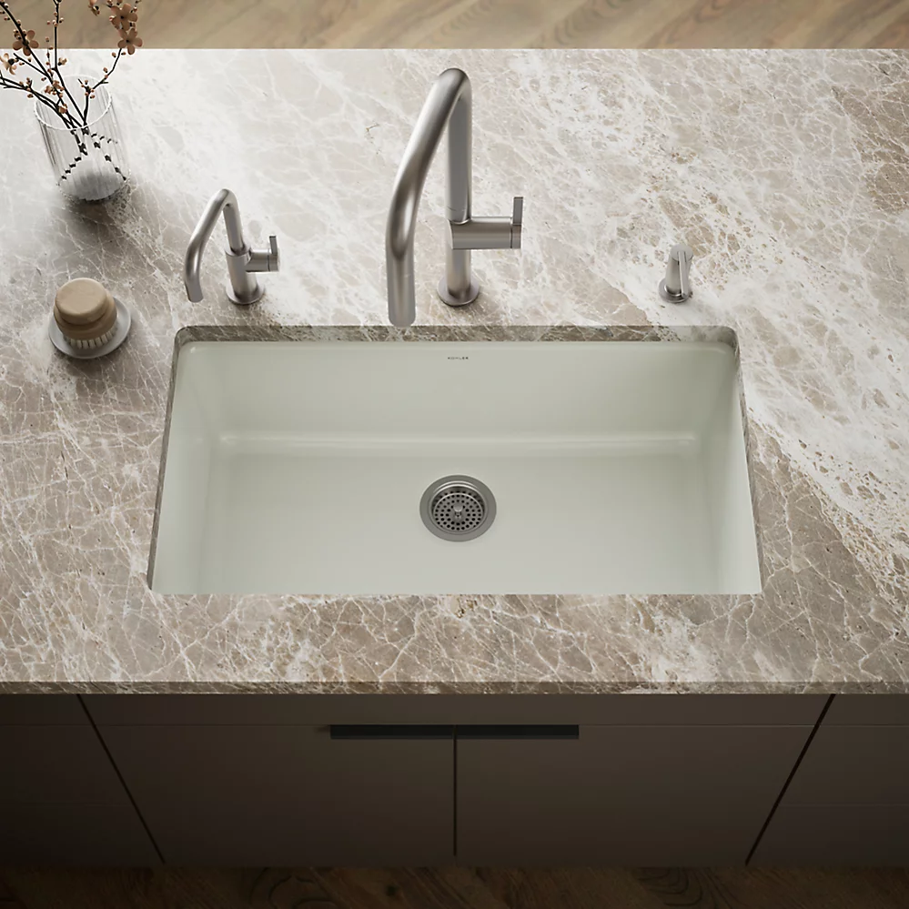 Kohler 5707-NY Iron/Tones 33 Single Bowl Kitchen Sink
